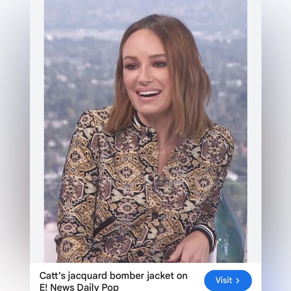 Maje - BASLIRA TAPESTRY-INSPIRED JACQUARD BOMBER JACKET - Picture 5 of 14